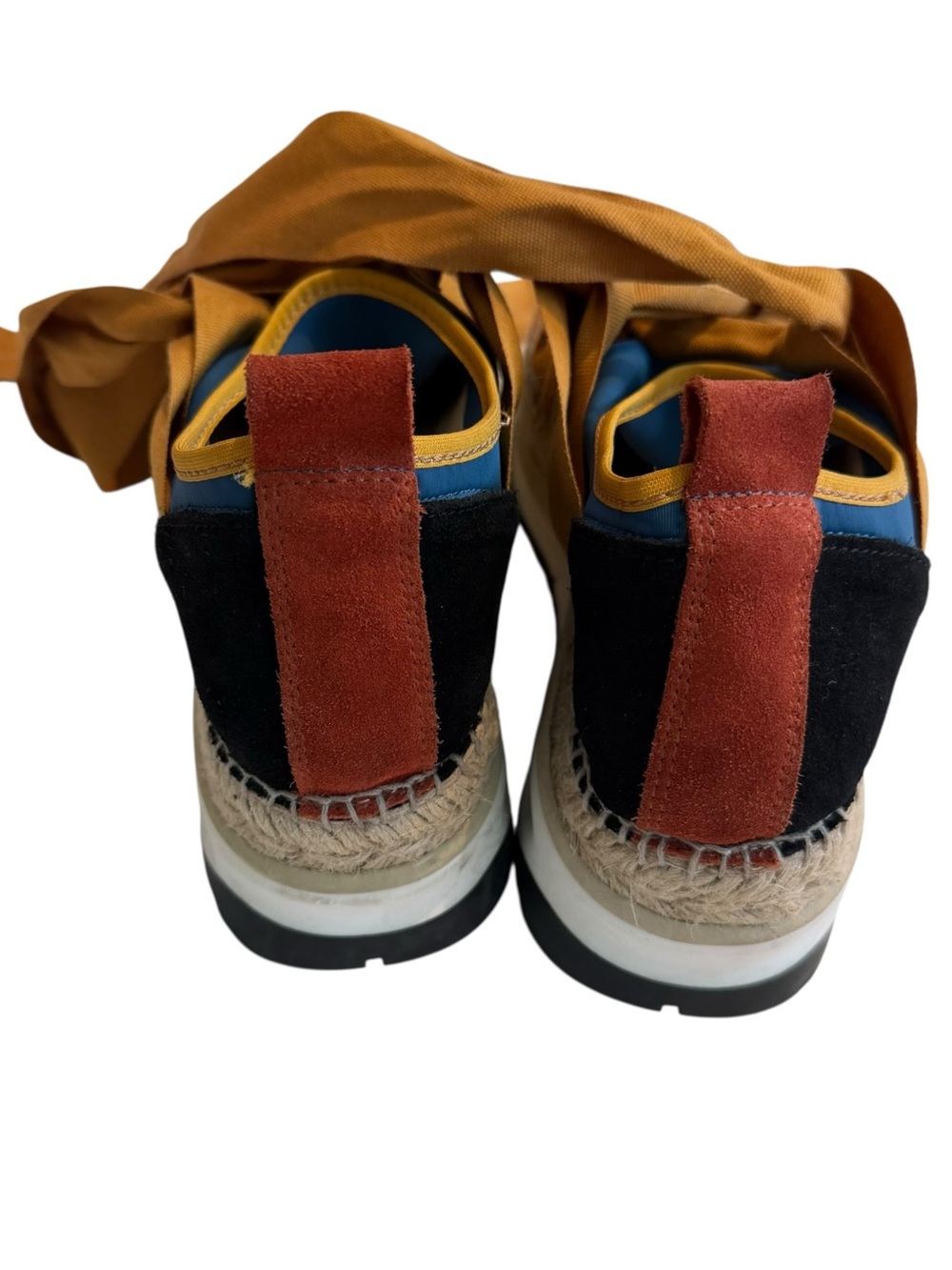 Free People Chapmin Multicolor Espadrille Platform Sneakers with Bow Accents - Picture 9 of 15